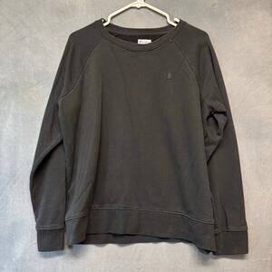 Champion Women’s Black Boatneck Sweatshirt Super Soft Large Pullover Minimalist